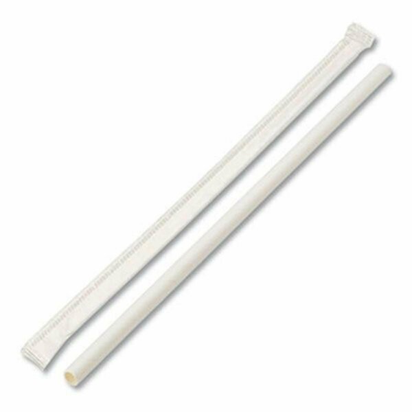 Razoredge Wrapped Paper Straw, White RA3204908